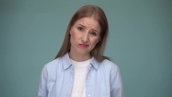 Depressed woman feeling hopelessness and loneliness, nervous breakdown.