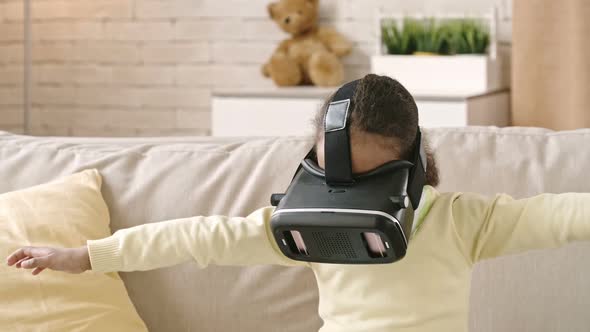 Child Experiencing Power of Virtual Reality