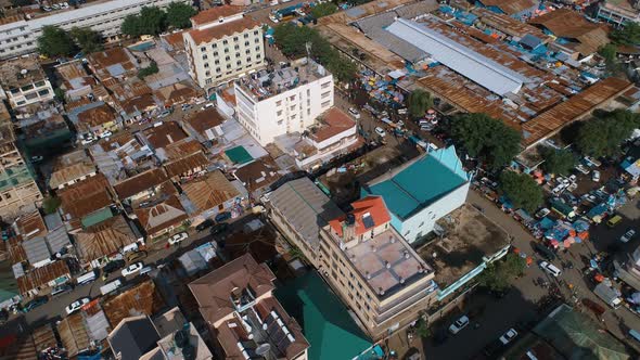 Aerial view of the Arusha City