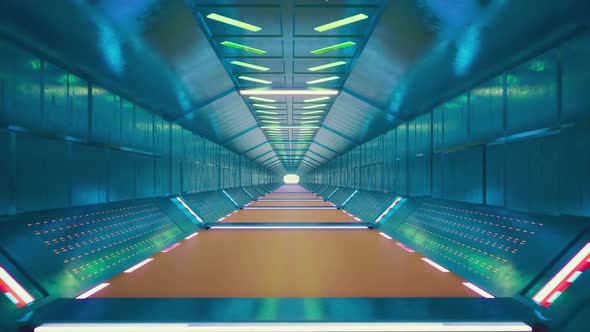 Futuristic Tunnel on Light Background alt