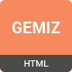 Gemiz - Portfolio HTML Template - ThemeForest Item for Sale