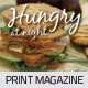 Hungry At Night Print Magazine Template - GraphicRiver Item for Sale