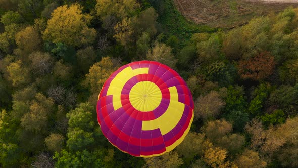 Hot Air Balloons in Sky at Sunset