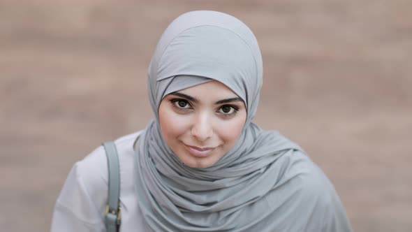 Portrait of Young Muslim Woman in Hijab