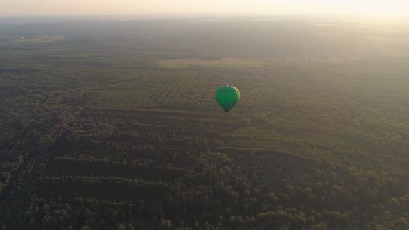 Hot Air Balloon in Sky