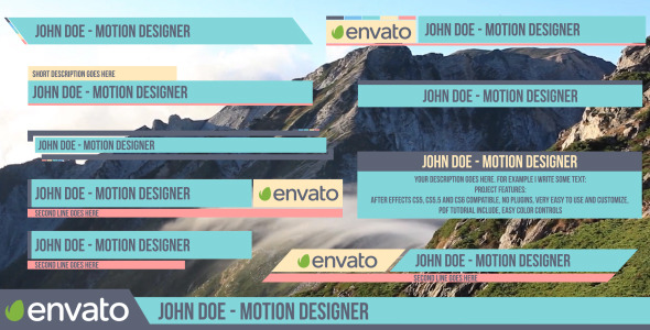 Flat Lower Thirds Pack