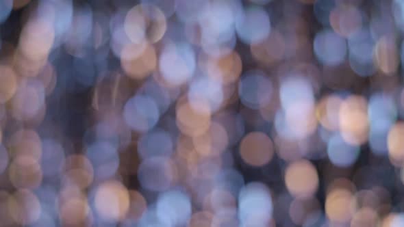 Yellow, Blue and White Bokeh Light As Abstract Background