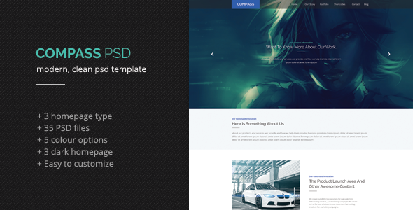 Compass PSD Template