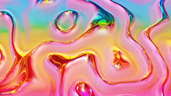Wavy Surface of Liquid with Pattern