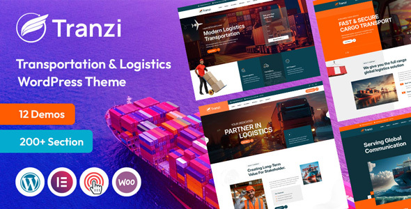 Tranzi - Transportation & Logistics WordPress Theme