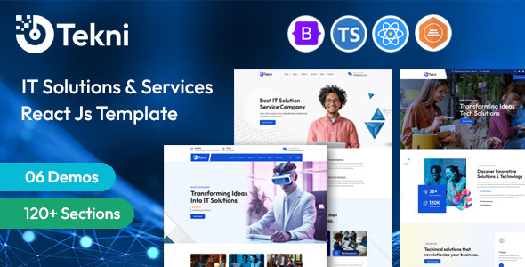 Tekni – IT Solutions & Technology React JS Template