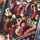 Top View on Delicious Grilled Sausages Served with Onion Tomatoes Garlic Bread and Herbs - VideoHive Item for Sale