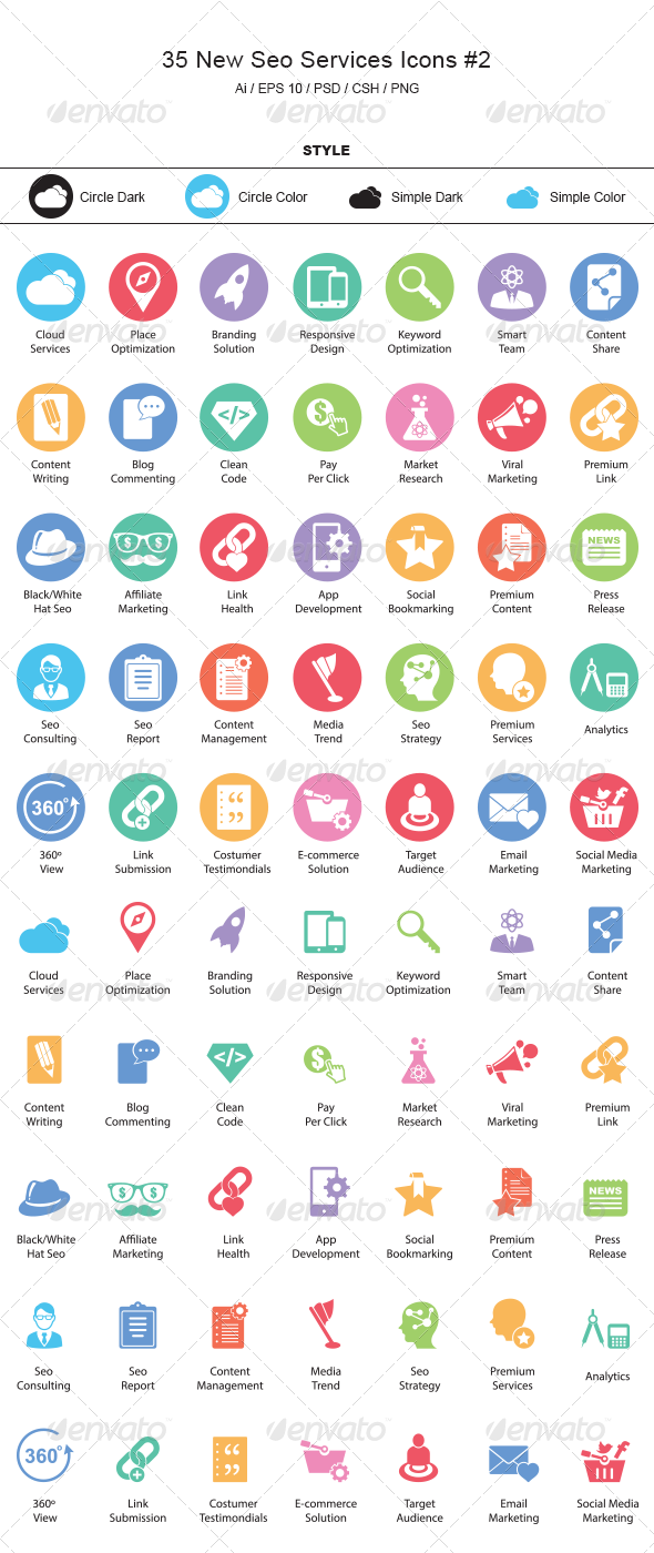 New SEO Services Icons #2
