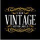 4 Vintage Vector Labels - GraphicRiver Item for Sale