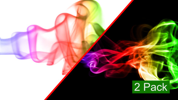 Abstract BG with Colored Real Smoke (2-Pack)