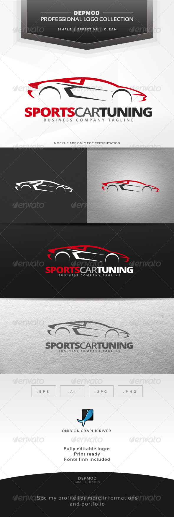 Sports Car Tuning Logo