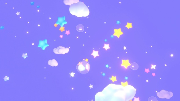 Cartoon Stars Sky