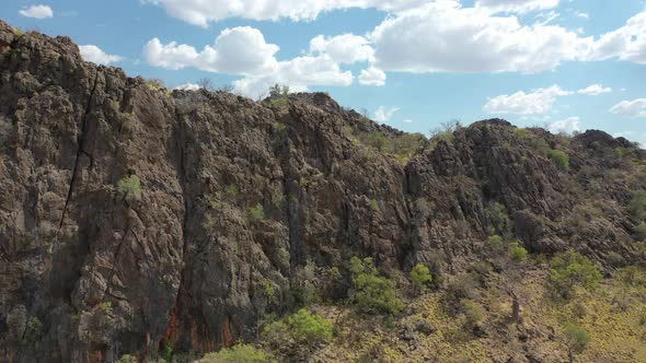 Bandilngan (Windjana Gorge) National Park Gibb River Western Australia 4K Aerial Drone