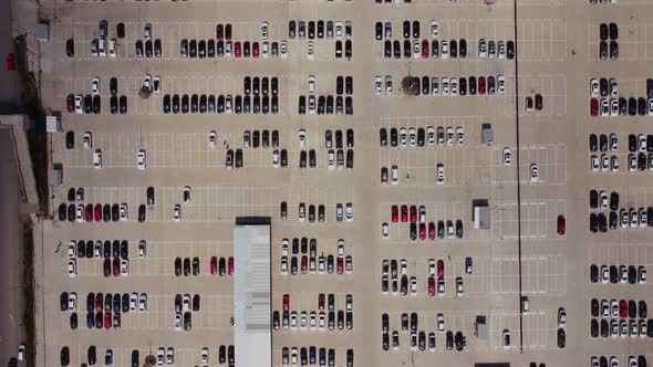 Aerial View Of Car Parking