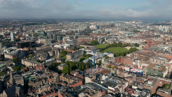 Aerial Panoramic Footage of Centre of Capital