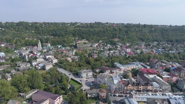 Aerial view of Chortkiv 