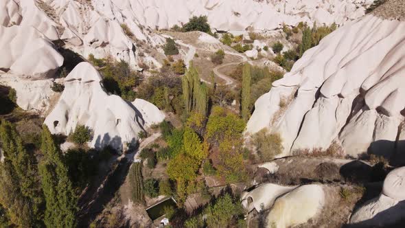 Aerial View Cappadocia Landscape