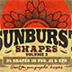 Sunbursts Shapes Vol.3 - GraphicRiver Item for Sale