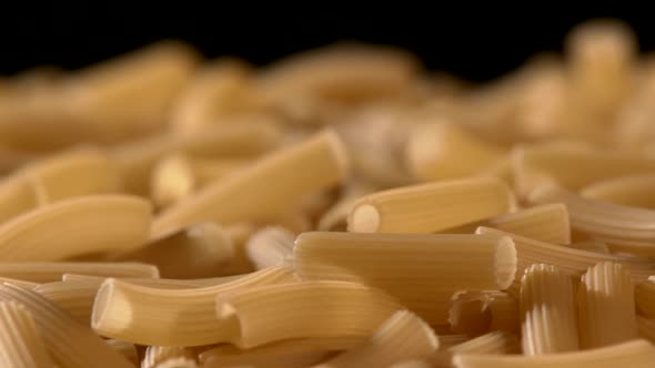 Type of Italian Pasta, Background, Black, Rotation