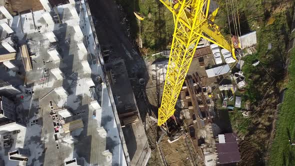 Tower crane on construction plant 5