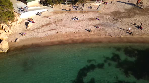 Port des Torrent beach in Ibiza, Spain