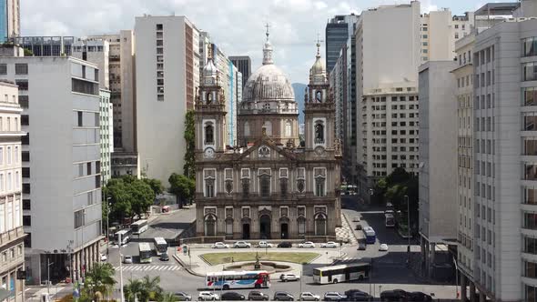 Summer travel at Rio de Janeiro Brazil. Landmark of coast city. Tropical travel