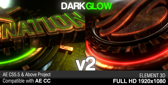 Dark Glow Logo Reveal v2