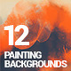 12 Painting/Watercolor Backgrounds - GraphicRiver Item for Sale