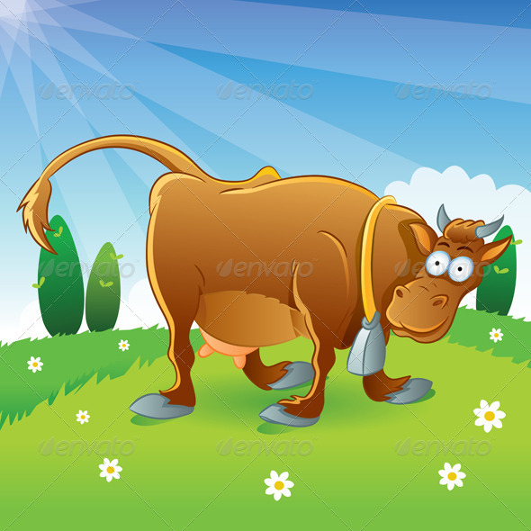 Cow Illustration Cartoon