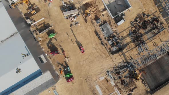 Aerial View Of Construction Site