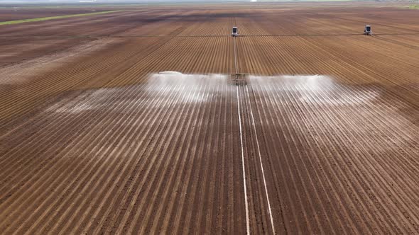 Irrigation System on Agricultural Land.