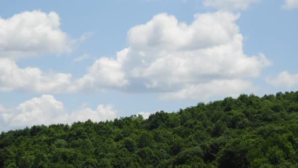 Clouds time lapse, beautiful blue sky with clouds