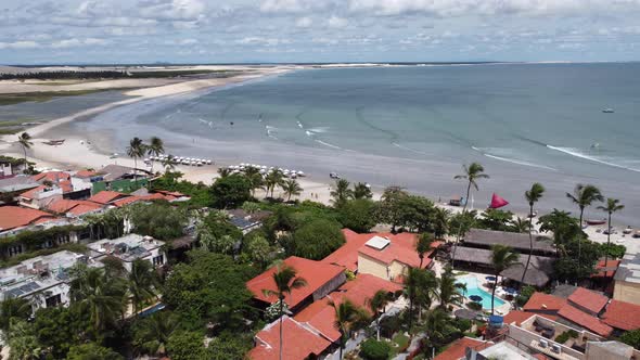 Jericoacoara Brazil. Tropical scenery for vacation travel. Northeast Brazil.