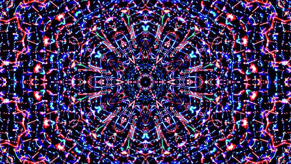 colorful lines glowing waves shape background kaleidoscope abstract alt