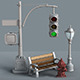New York street props - 3DOcean Item for Sale