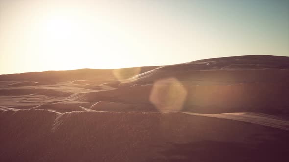 Beautiful Sand Dunes in the Sahara Desert