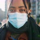 Portrait of young woman in face mask on street, Italy - VideoHive Item for Sale