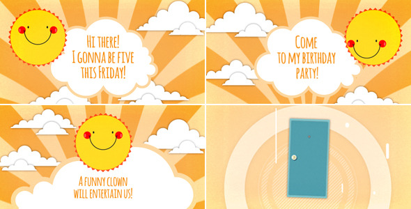 Kids Party Invitation alt