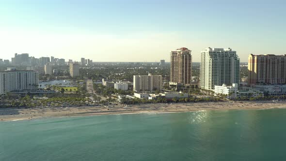 Establishing Stock Footage Fort Lauderdale Beach Fl January 2021