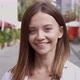 Close-up portrait of cheerful young woman. - VideoHive Item for Sale