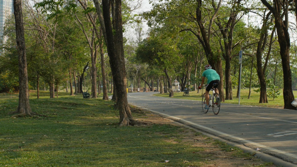 Cycling In Park