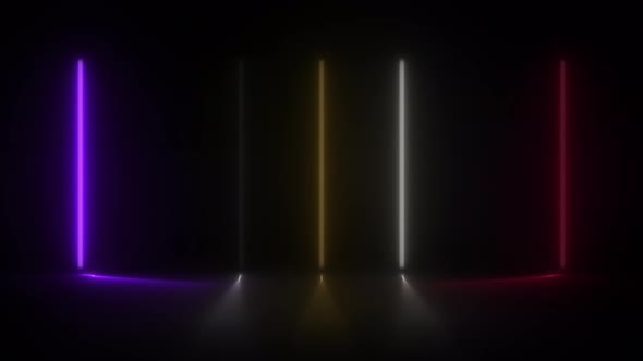 Concept 55-N1 Abstract Neon Lights Animation