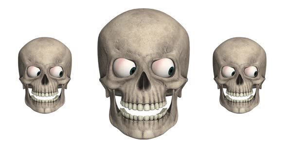 Halloween 3D Skulls Animation