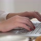 Extreme close sup of woman typing on keyboard - VideoHive Item for Sale