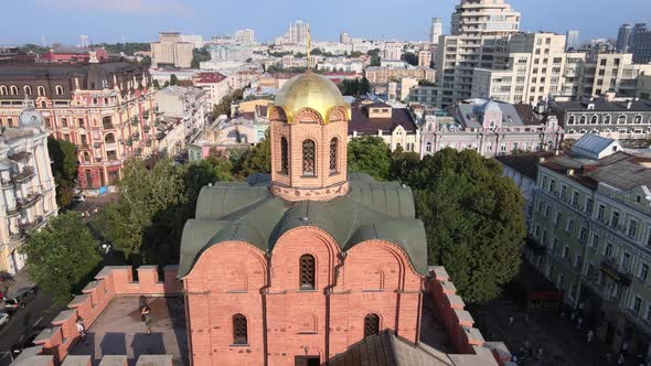 Architecture of Kyiv, Ukraine : Golden Gate. Aerial View